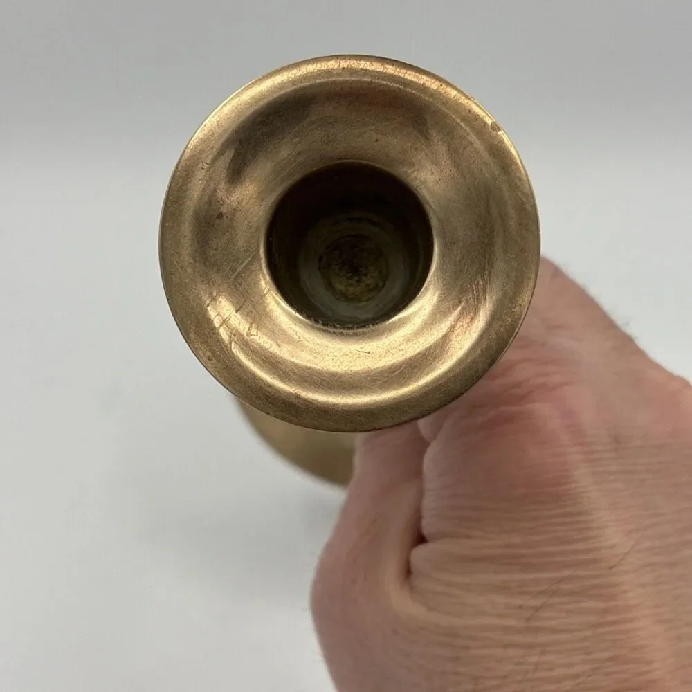 Vintage Brass Tall Stem Candlestick Holder Taper Candle 7
